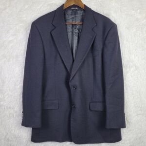 Vtg 42R Enrico Valenti For Roger Stuart Black Galtes Wool & Cashmere Blazer